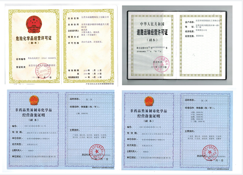 危化证书和备案第三类